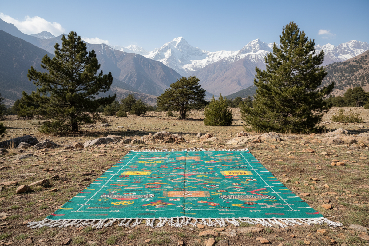Kilim en montagne