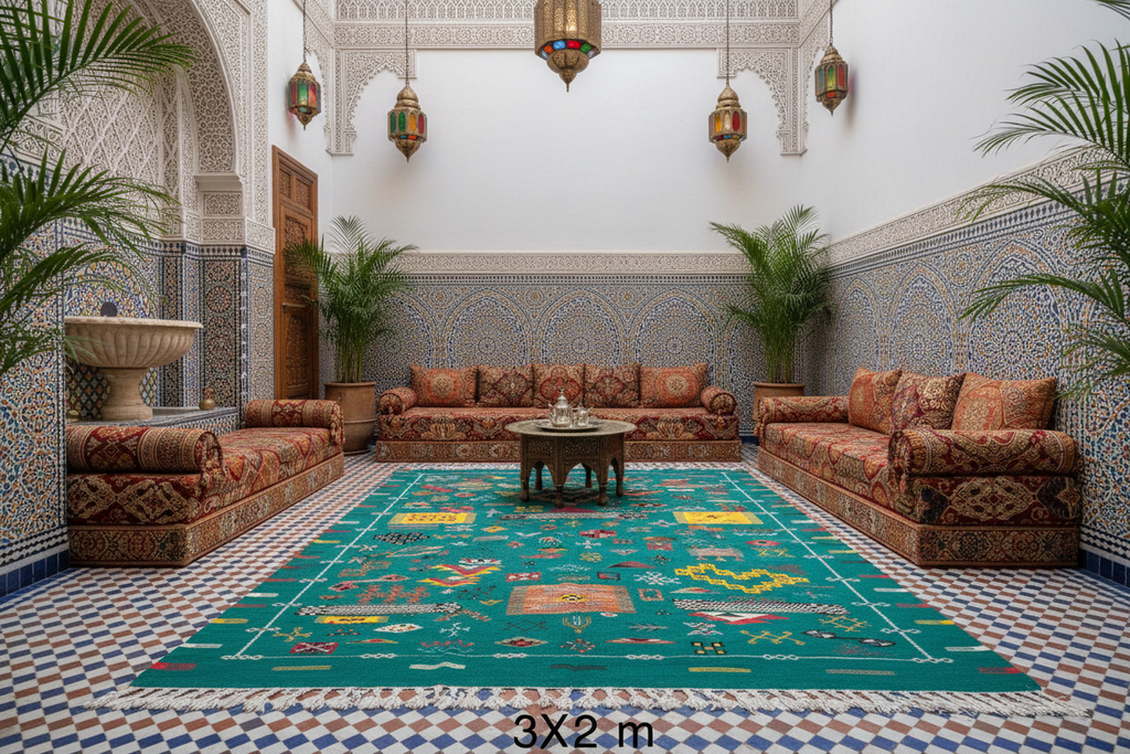 Kilim style riad marocain