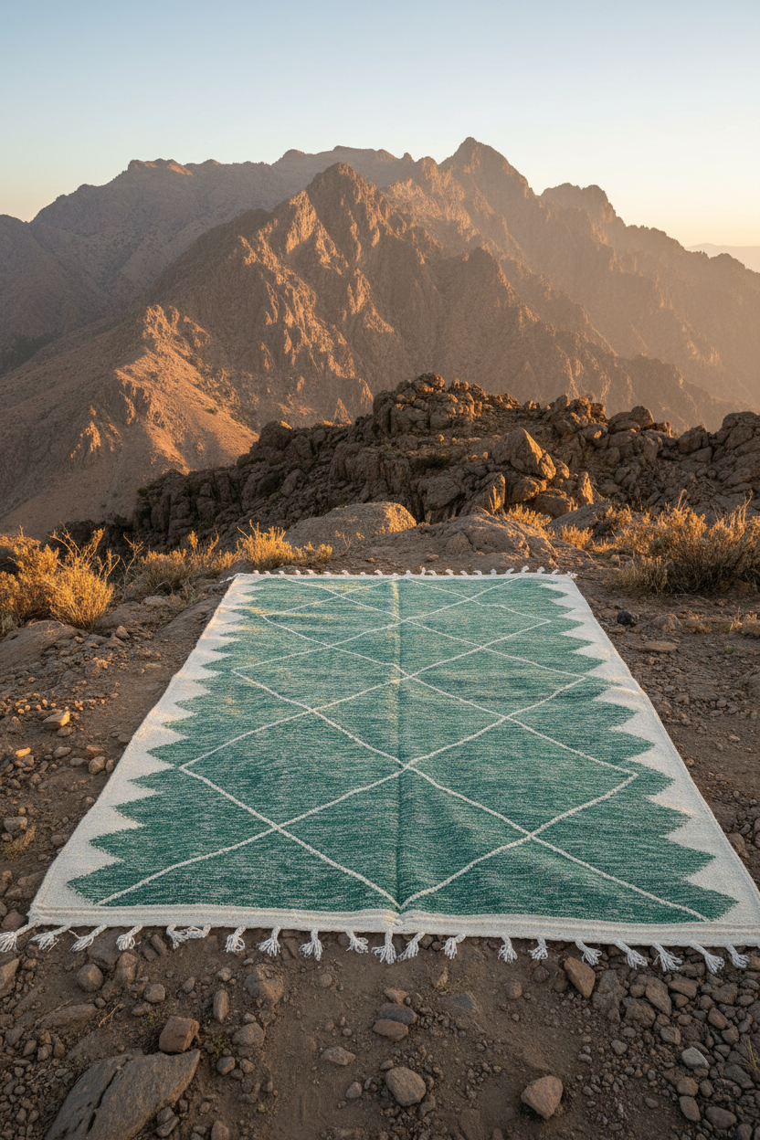Tapis dans les montagnes Atlas