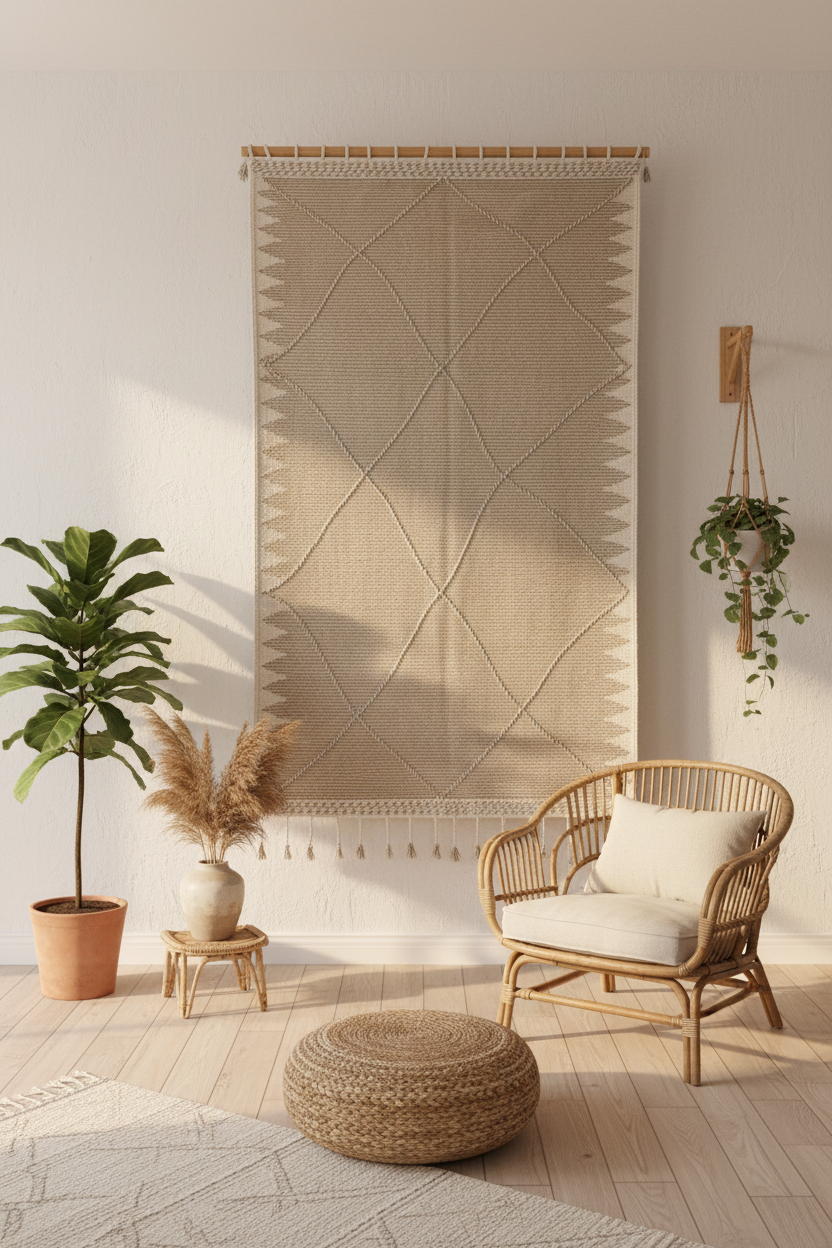 Tapis sur le mur