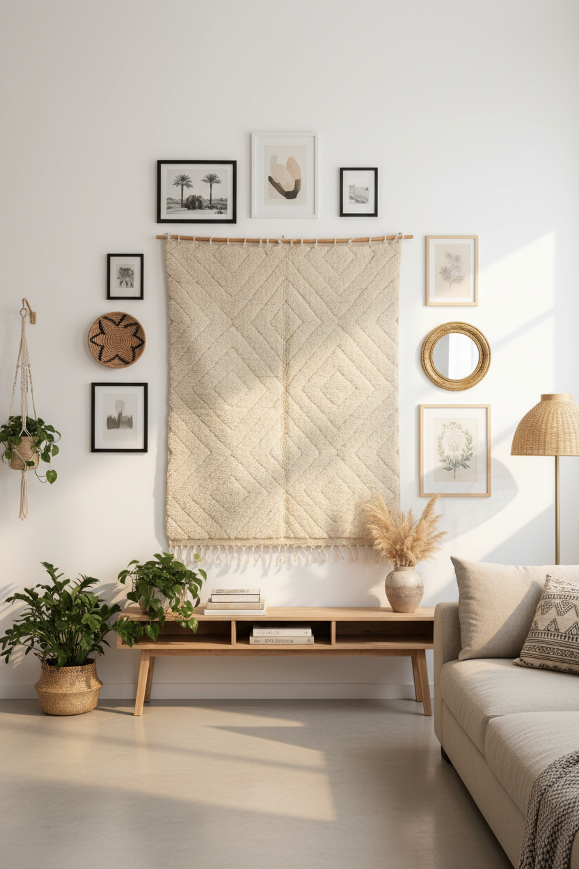Tapis sur un mur